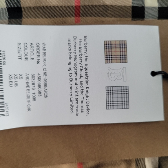 Authentic Burberry Archive Check Leggings - Picture 7 of 7